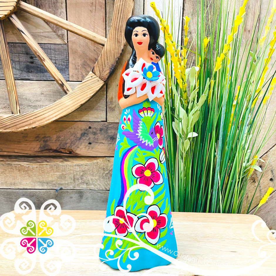 Large Michoacana Doll - Ceramic Statue – Guelaguetza Designs