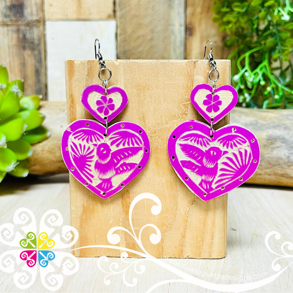 Jicara Heart Artisan Earrings - Earrings