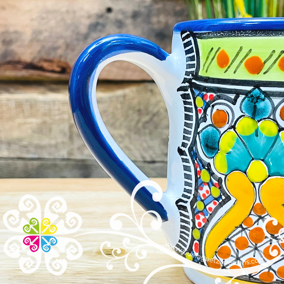 La Jefa Floral Bouquet Talavera Mug - Single Talavera Mug