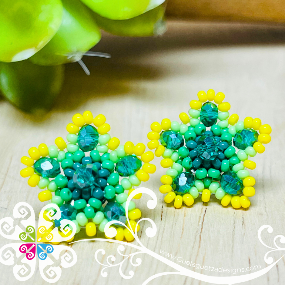 Beaded Estrella Studs