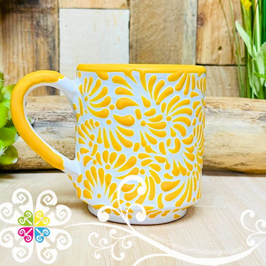 Yellow Feathers - Talavera Mug