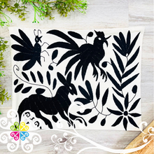 Black Otomi Decorative Pillow Cases - with Zipper