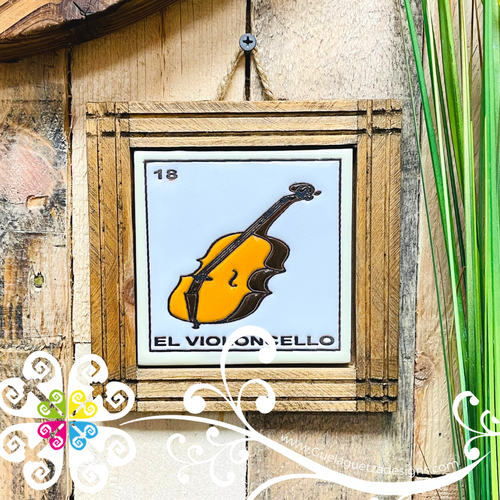 El Violoncello - Loteria Wall Art