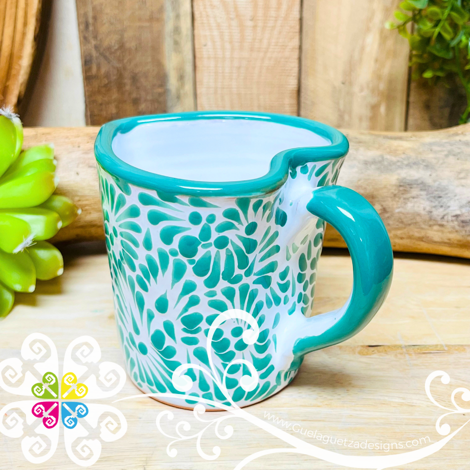 Small Mint Corazon Talavera Mug - Talavera Home