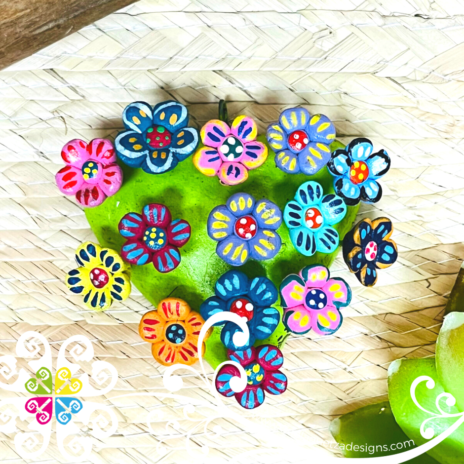 Mini Flower Garden Design Heart - Corazon de la Vida - Barro Cocido