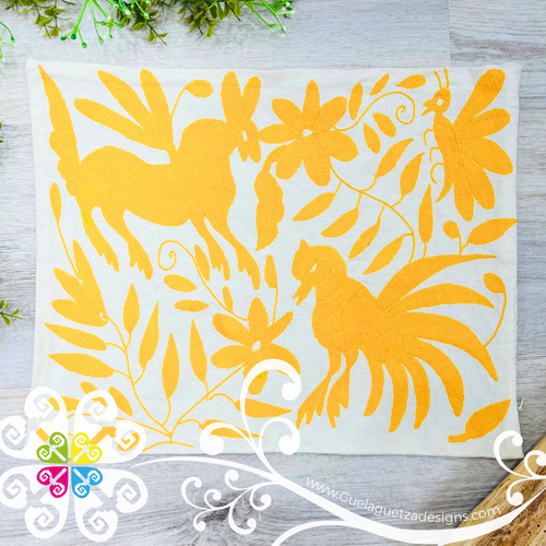 Yellow Otomi Decorative Pillow Cases - with Zipper