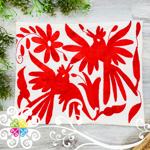 Red Otomi Decorative Pillow Cases - with Zipper