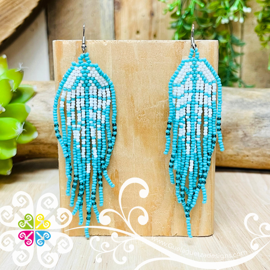 Rhombus Cascade Earrings - Beaded Earrings