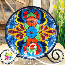 Large Floral Talavera Plate