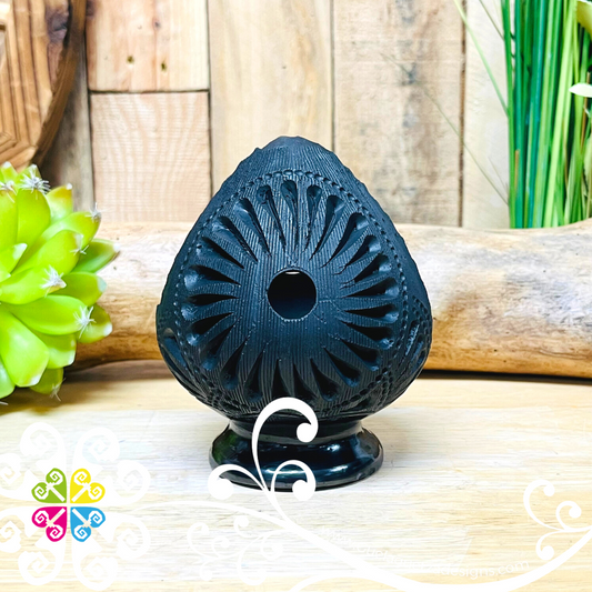 Small Oval Napkin Holder - Barro Negro Oaxaca