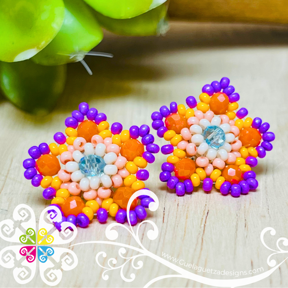 Beaded Estrella Studs