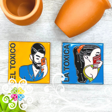 Los Toxicos - Mexican Loteria Coaster Tile Set