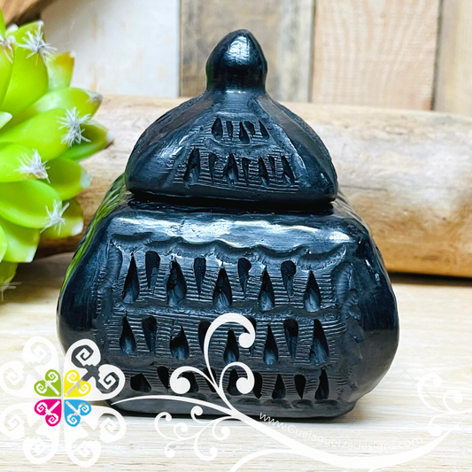 Medium Square Jewelry Box - Barro Negro Oaxaca