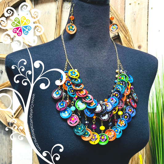 Short Cocinita Jewelry - Clay Necklace Set