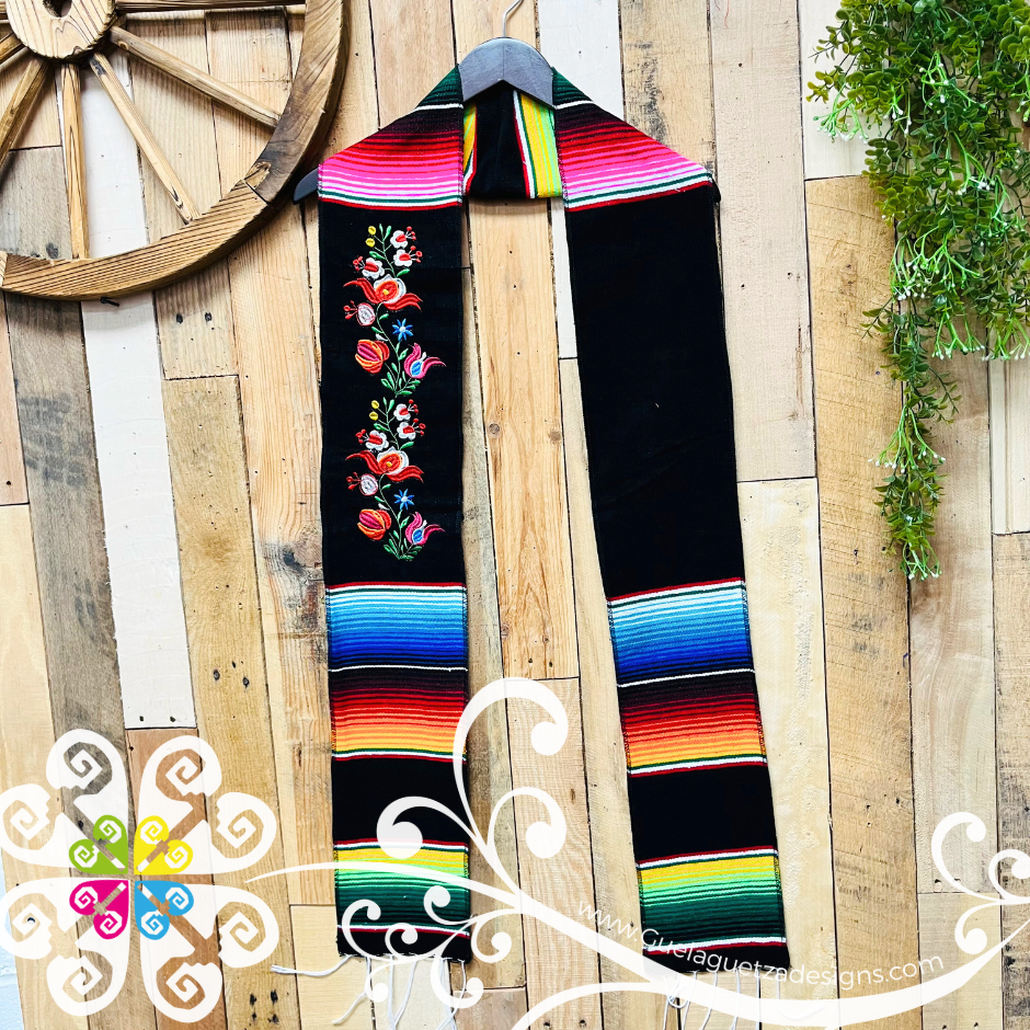 Floreado Sarape Graduation Stole