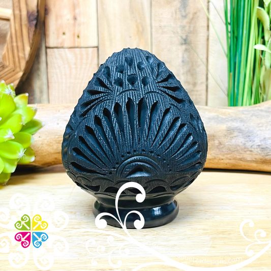 Medium Oval Napkin Holder - Barro Negro Oaxaca