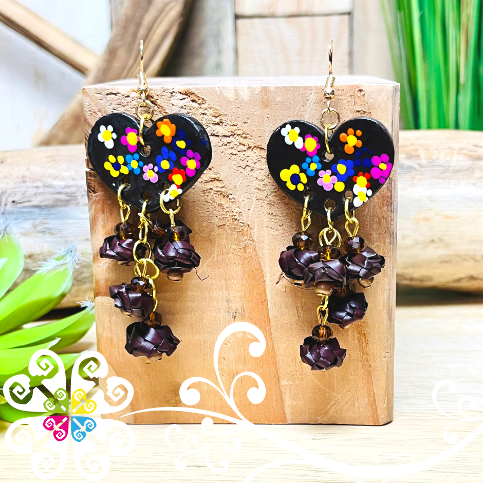 Floral Heart - Palm Earrings