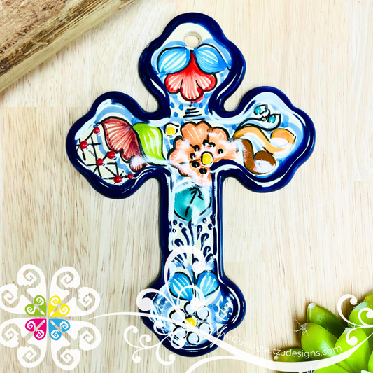 Medium Talavera Cross- Talavera Home Decor