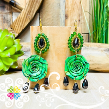 Elegant Rose - Palm Earrings