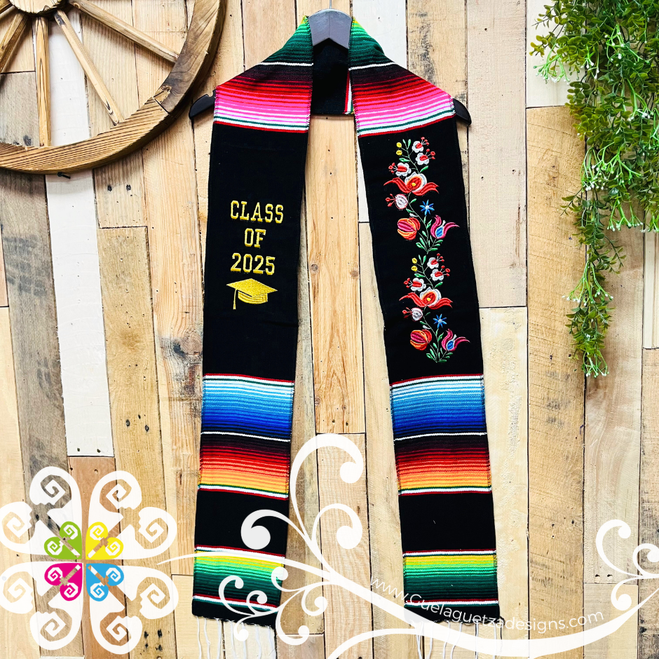 Floreado Sarape Graduation Stole - Class of 2025