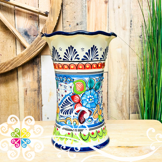 Multicolor Cristal Talavera Vase - Talavera Home Decor