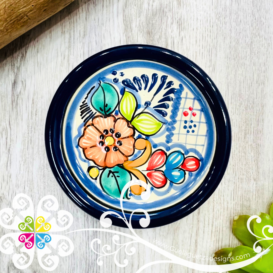 Round Talavera Ash Tray - Talavera Home Décor