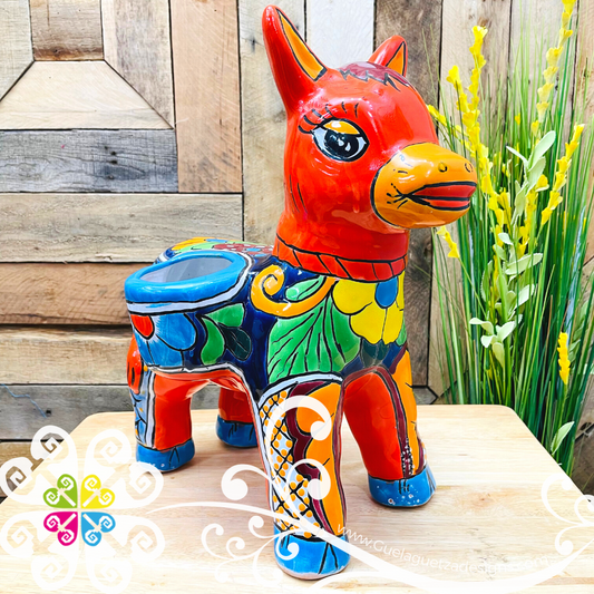 Talavera Donkey Pot - Maceta