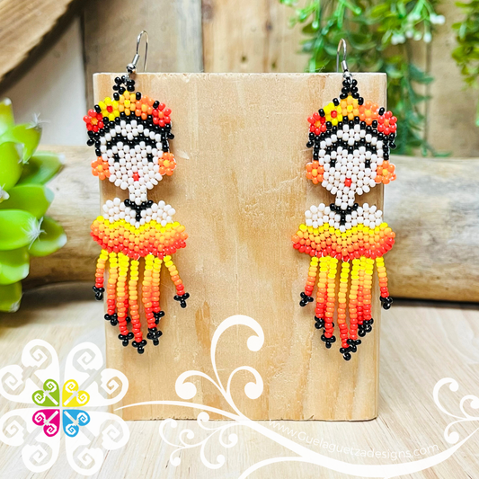 Frida Flecos Beaded Earrings