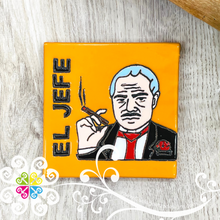 El Jefe - Mexican Loteria Coaster Tile