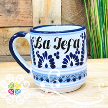 La Jefa Blue Talavera Mug