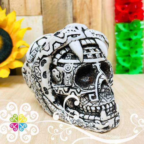 Medium Jaguar- Artisan Day of Dead Resin Skull