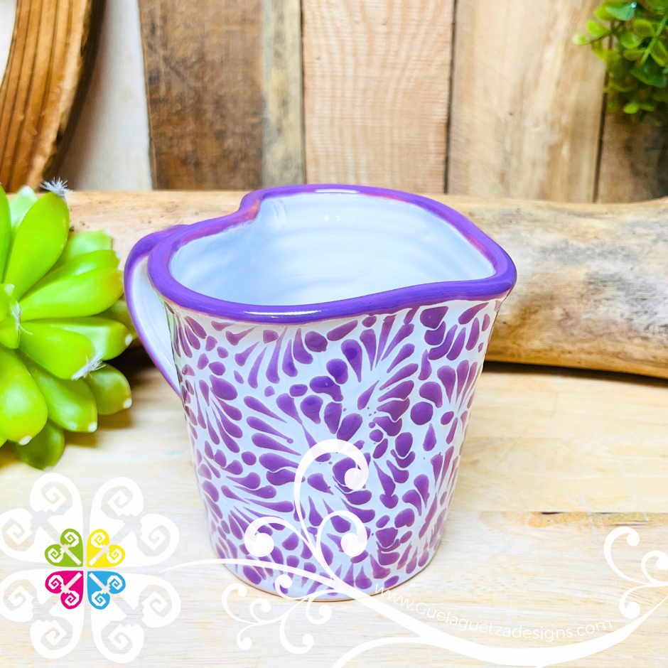 Small Lilac Corazon Talavera Mug - Talavera Home