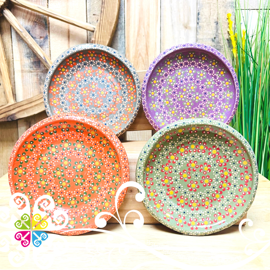 Set of 4 Capula Clay Fino Plato Pastelero - Set Capula Fino Clay Plates