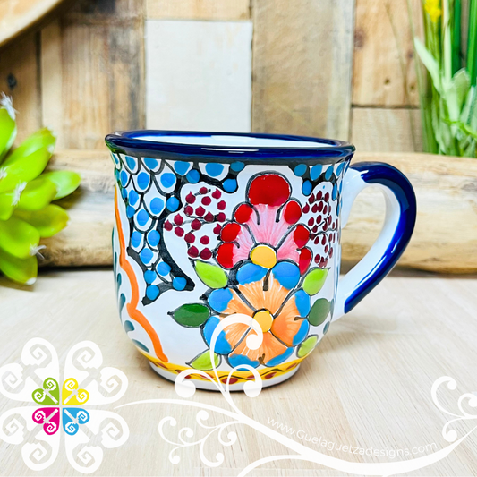 Single Multicolor Talavera Tea Mug - Talavera Mug