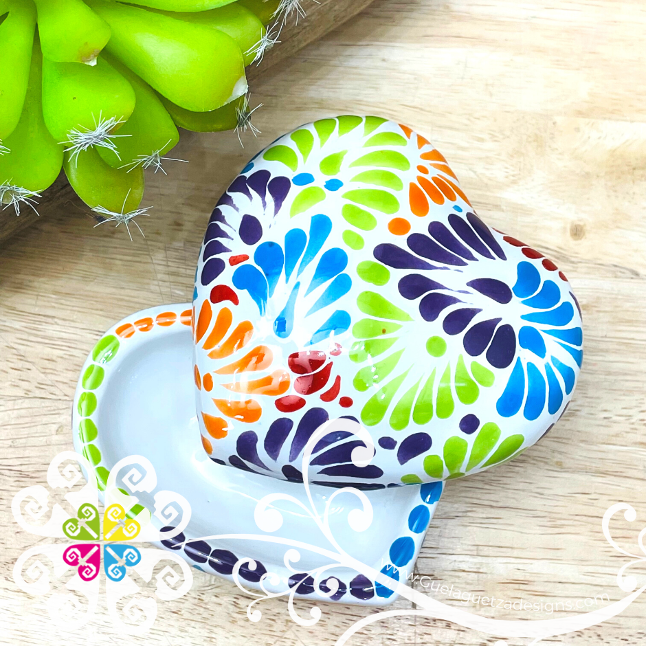 Talavera Heart Jewelry Box