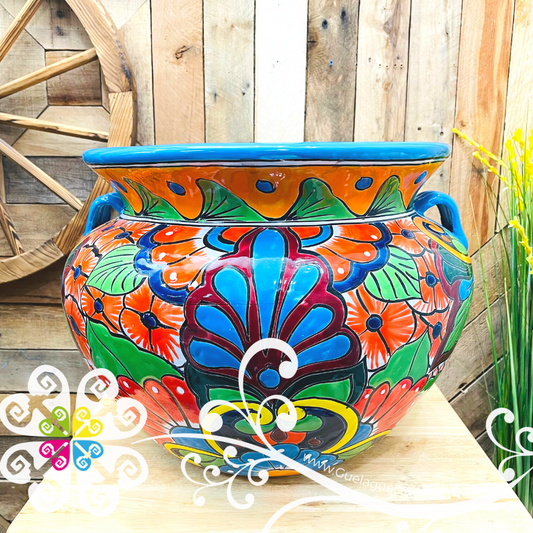 Extra Large Talavera Pot - Maceta