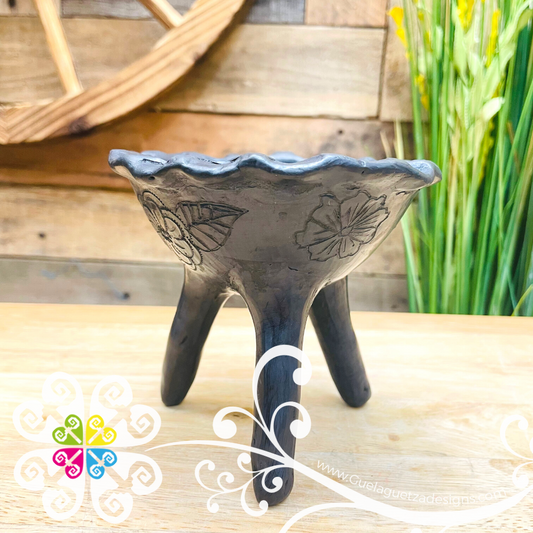 Somerio - Incense Holder - Barro Negro Oaxaca