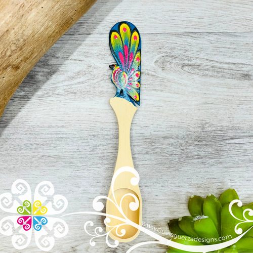 Peacock Sugar Spoon - Cocina Oaxaca