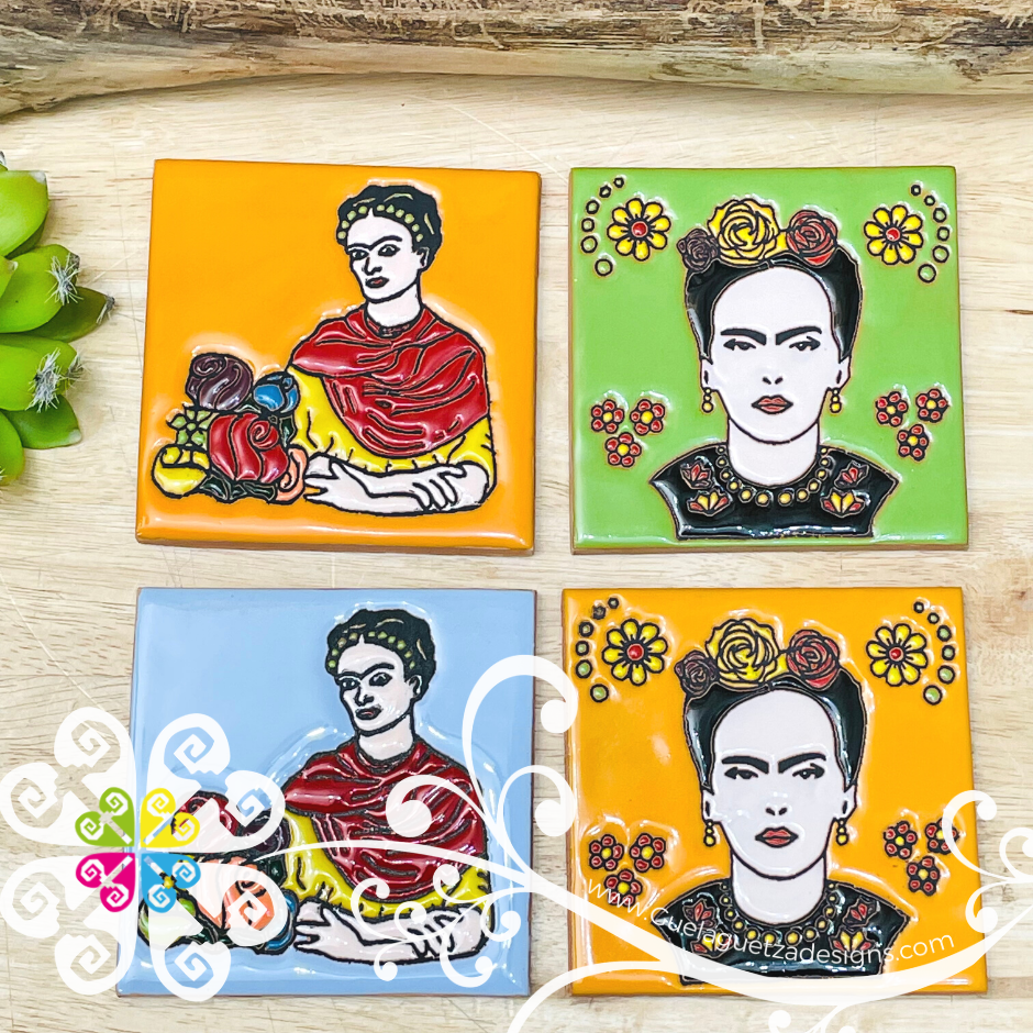 Frida Coaster Set - Set of Clay Coasters