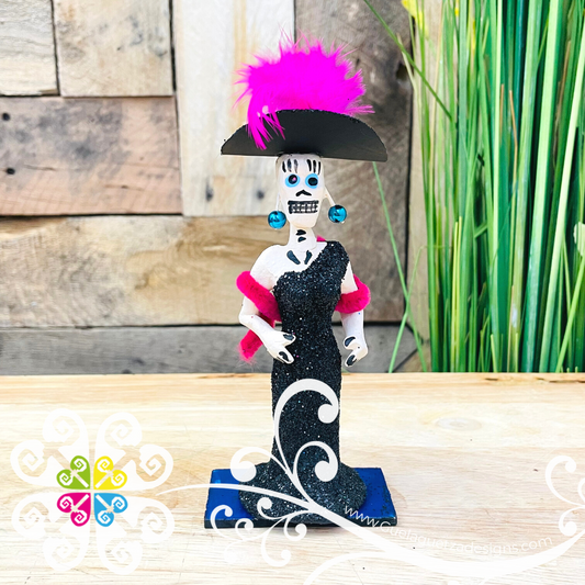 Black Little Clay Catrina - Catrina Brillantina