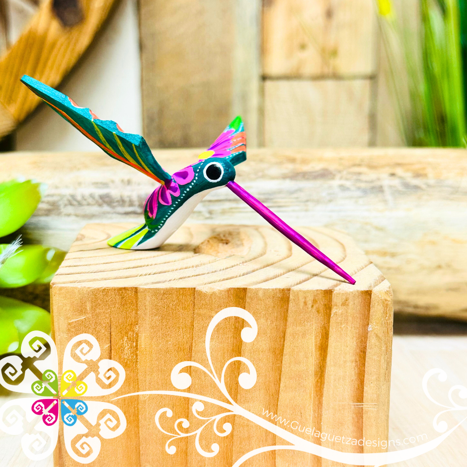 Mini Hummingbird Alebrije Handcarve Wood Decoration Figure