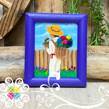 Gardening - Embroidered Wood Frame