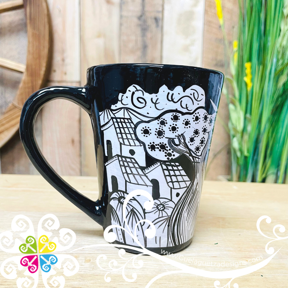 Historias Black & White Mug - Single Clay Mug