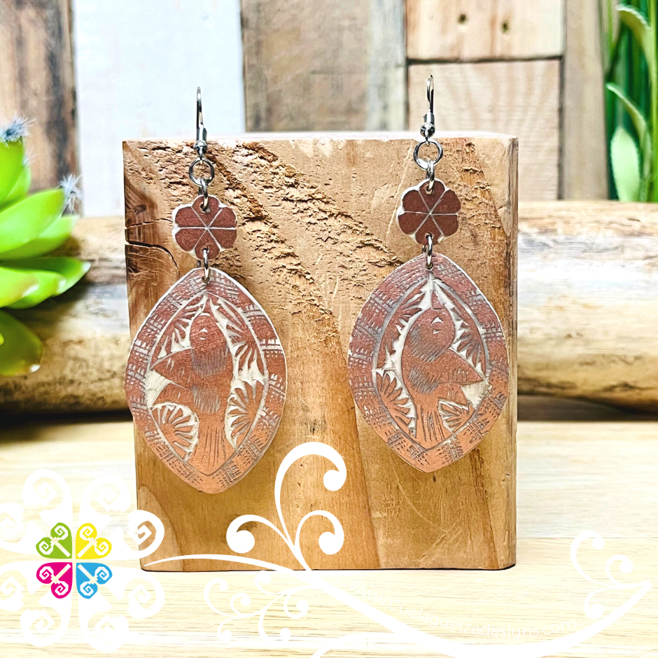 Jicara Oval Artisan Earrings - Earrings