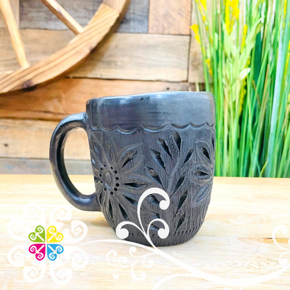 Large Calado Mug - Barro Negro Oaxaca