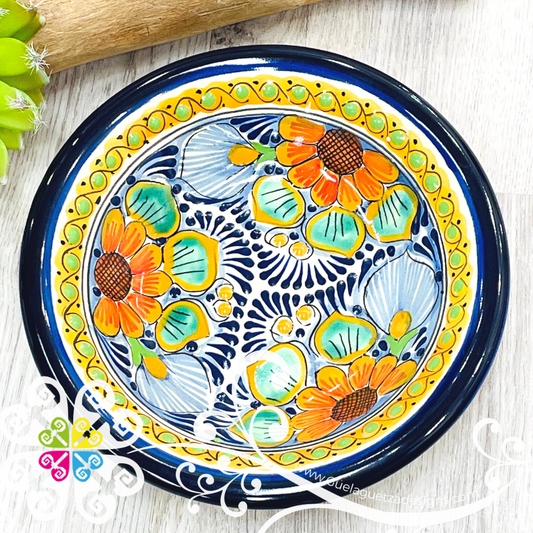 Medium Multicolor Talavera Bowl - Single Talavera Bowl