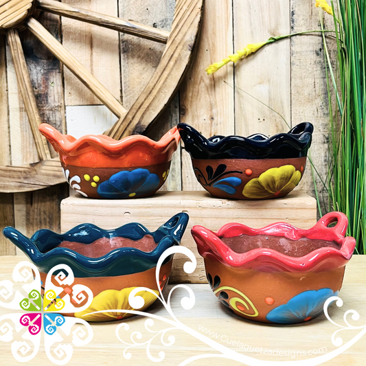 Set of 4 Natural Small Cazuelita Clay Bowl