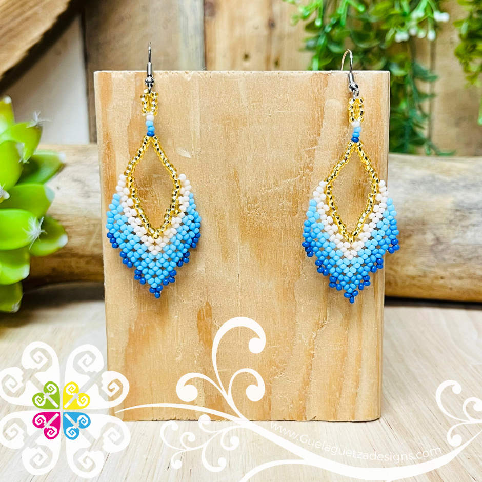 Beaded Diamond Earrings