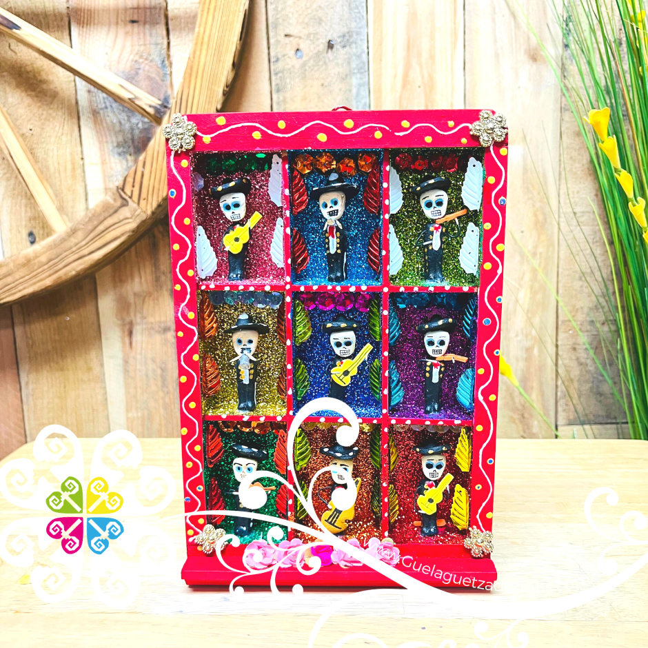 Artistas Mexican Gallery Box Decor - Cajita Decorativa Barro Cocido