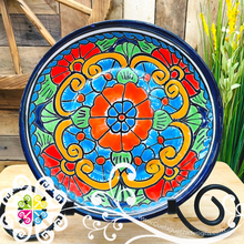 Large Floral Talavera Plate